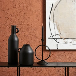 Côté Table Vase Bouteille Noir Mat En Verre Recyclé H50cm - Linol -SEMA DESIGN Boutique 1f0d9 vase bouteille noir mat