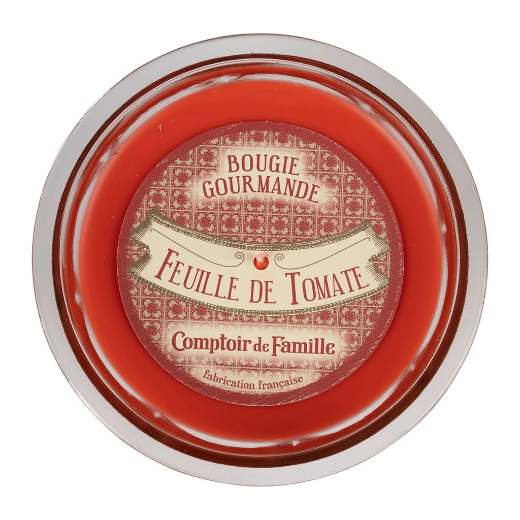 Comptoir De Famille Bougie Feuille Tomate Gourmande Rouge 3 Comptoir De Famille Bougie Feuille Tomate Gourmande Rouge – Image 3