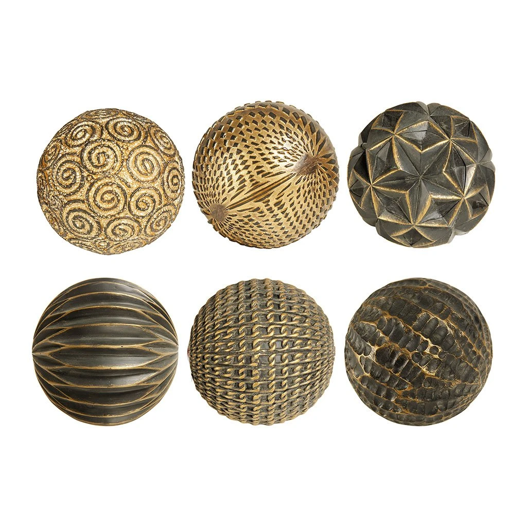 Côté Table Boules Déco X6 Fernoir Patiné En Polyrésine 1 Côté Table Boules Déco X6 Fernoir Patiné En Polyrésine