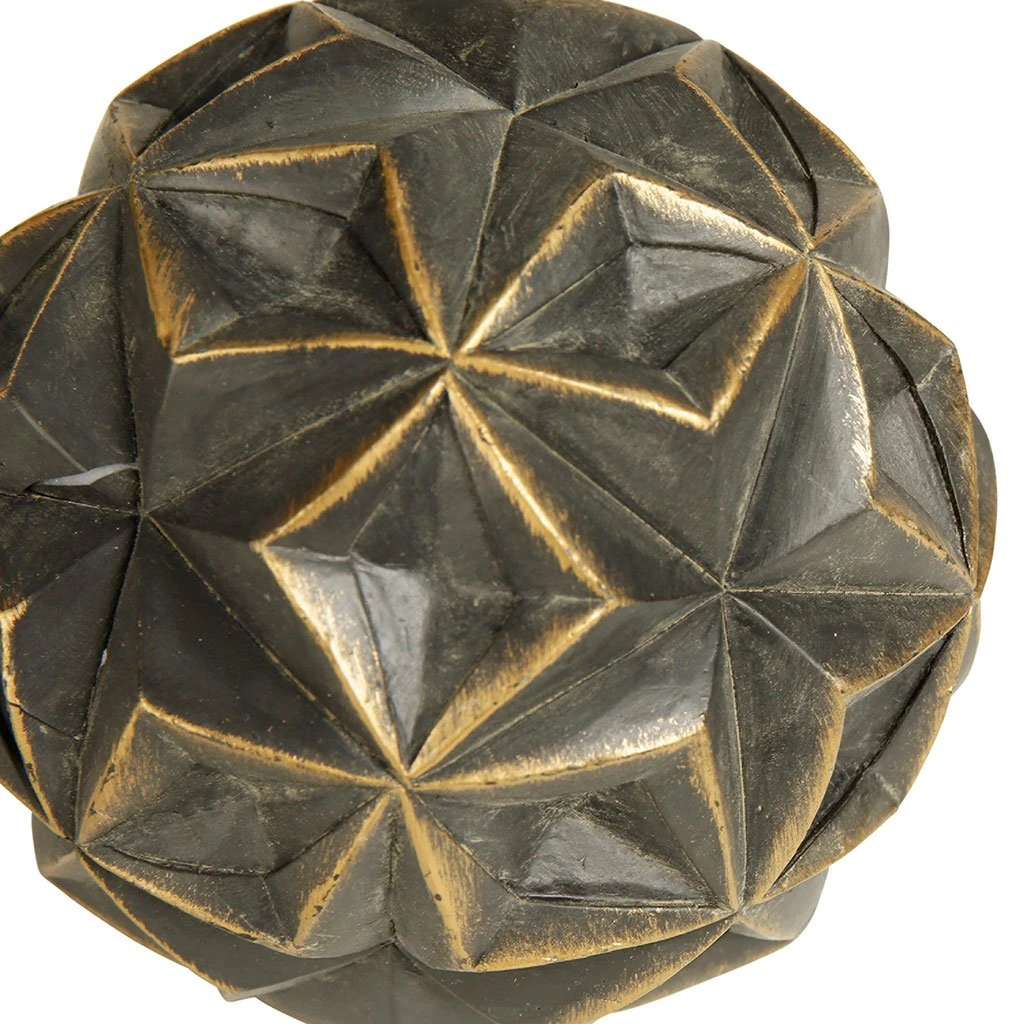 Côté Table Boules Déco X6 Fernoir Patiné En Polyrésine 3 Côté Table Boules Déco X6 Fernoir Patiné En Polyrésine – Image 3