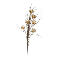 Côté Table Fleur Ramia Ocre H90cm Eva+fil De Fer