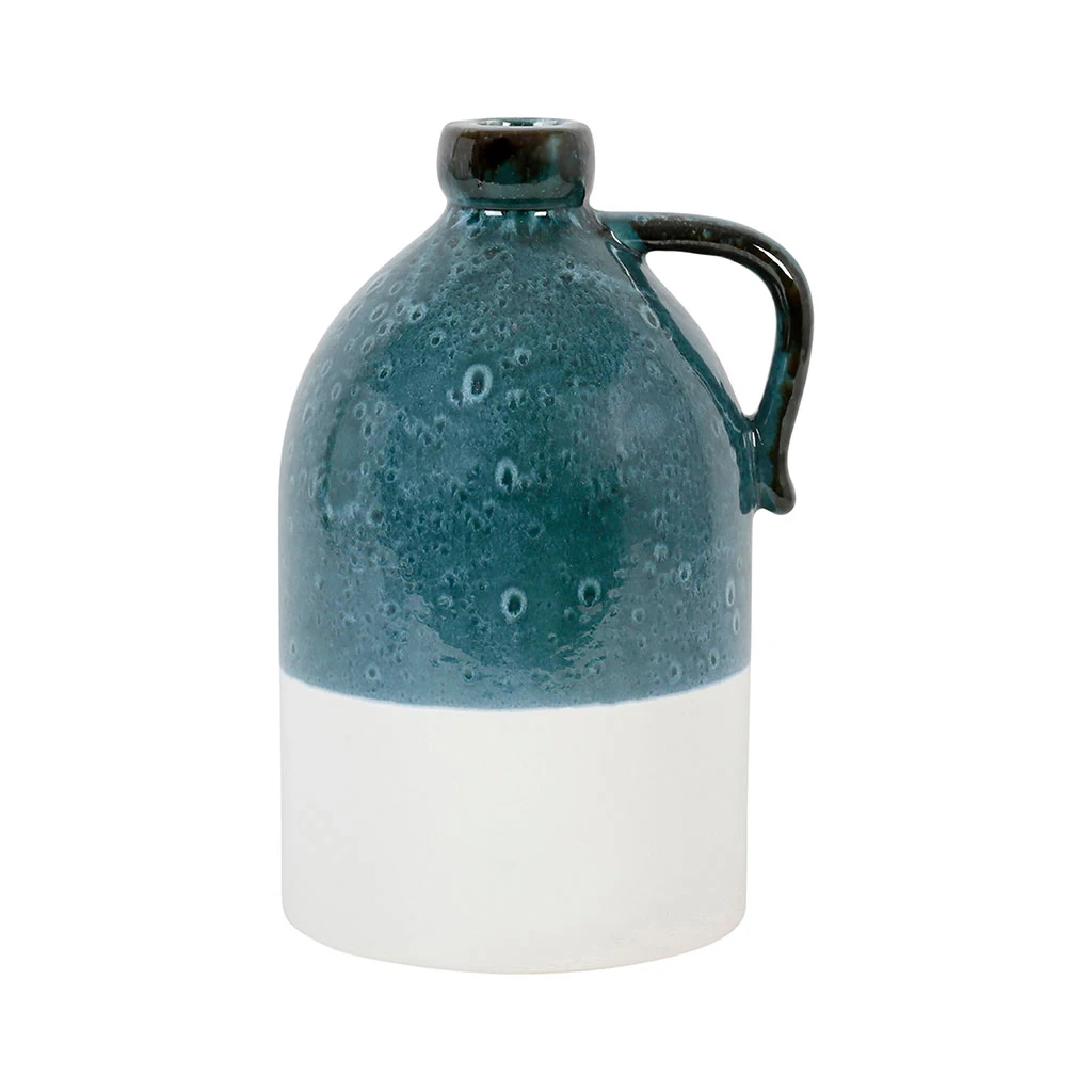 Côté Table Vase Bouteille Orelia Emeraude D15xh25cm Faience 1 Côté Table Vase Bouteille Orelia Emeraude D15xh25cm Faience