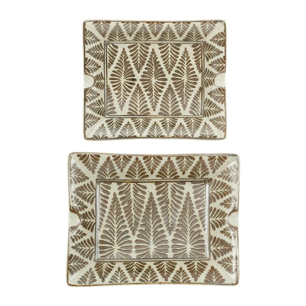 Côté Table Cendrier En Porcelaine Brun - Chin 1 Côté Table Cendrier En Porcelaine Brun - Chin