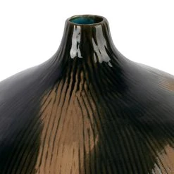 Côté Table Vase Vert Fonce Et Brun D30xh33cm En Faience - Pheses 5 Côté Table Vase Vert Fonce Et Brun D30xh33cm En Faience - Pheses -SEMA DESIGN Boutique 39046 DET01 WEB