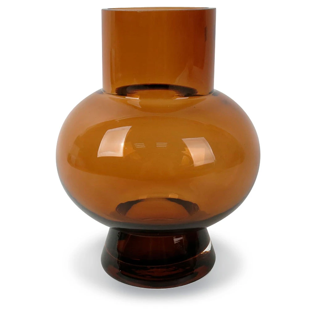 Opjet Vase Rond Ambre H18cm 1 Opjet Vase Rond Ambre H18cm