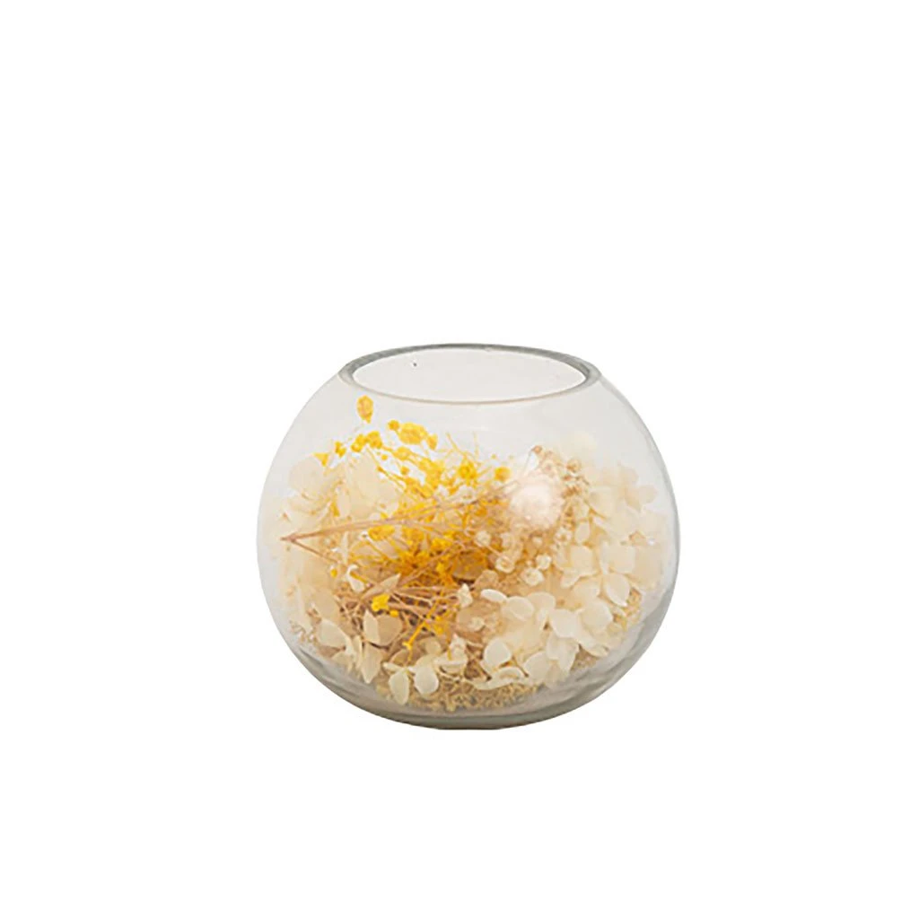 Arty Fêtes Decoration Boule En Verre Et Fleurs Séchées D13x10cm 1 Arty Fêtes Decoration Boule En Verre Et Fleurs Séchées D13x10cm