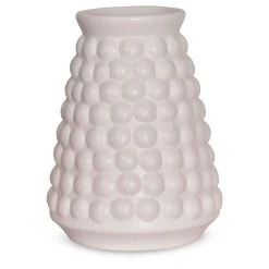 Opjet Vase Ceramique Point Blanc D10.1xh13cm