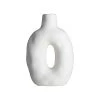 Gusta Vase Rond 14.6x7.6xh21.8cm Blanc