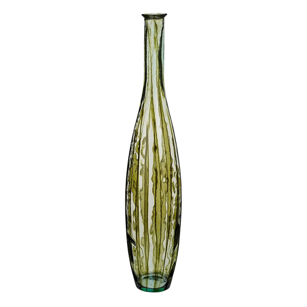 Mica Décorations Vase Palermo Verre Recycle Vert-d20xh100cm 1 Mica Décorations Vase Palermo Verre Recycle Vert-d20xh100cm