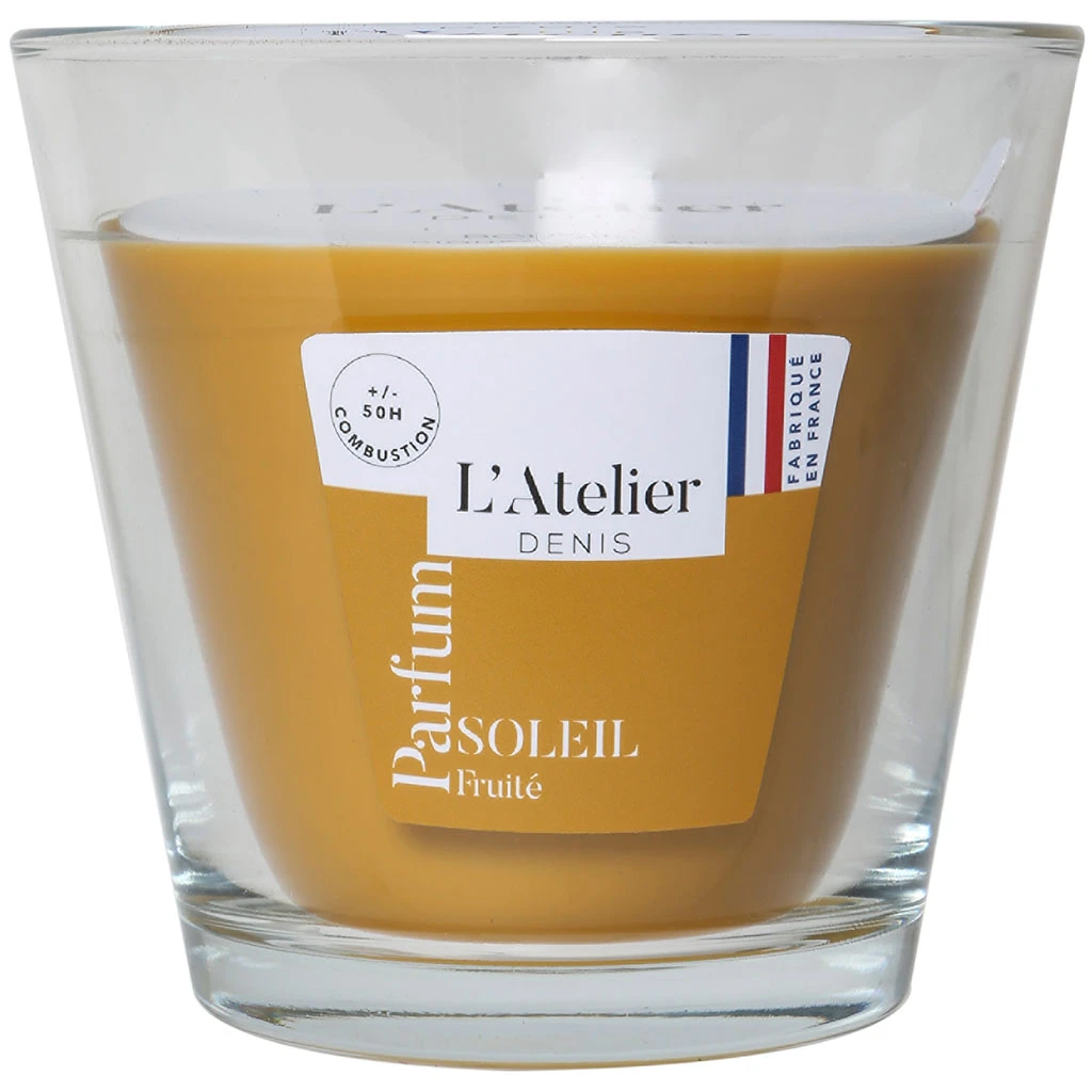 Atelier Denis Bougie Senteur Soleil Fruité En Verre - Ocre Moyen Modèle 370g 1 Atelier Denis Bougie Senteur Soleil Fruité En Verre - Ocre Moyen Modèle 370g