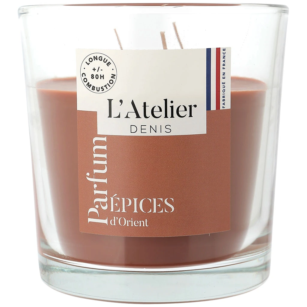 Atelier Denis Bougie Senteur épices D'orient En Verre - Terracotta Grand Modèle 500g 1 Atelier Denis Bougie Senteur épices D'orient En Verre - Terracotta Grand Modèle 500g