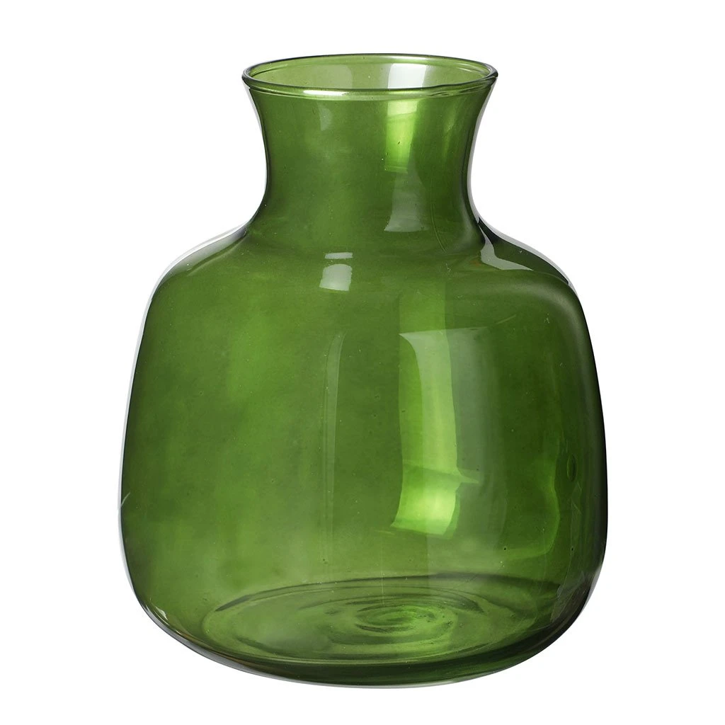 Deco Distrib Vase Vert Olive D17xh20cm - Litka 1 Deco Distrib Vase Vert Olive D17xh20cm - Litka