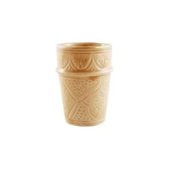 Chabi Chic Bougie Tasse Sable Or à La Fleur D'oranger H9cm - Beldi Empreinte