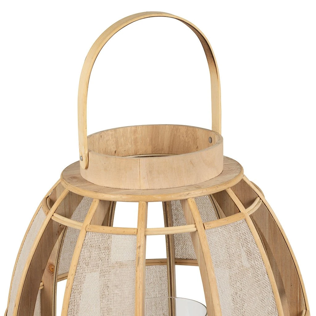 SEMA DESIGN Lanterne Tissu Cordey Naturel Lin D35cm 3 SEMA DESIGN Lanterne Tissu Cordey Naturel Lin D35cm – Image 3