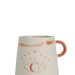 SEMA DESIGN Vase Visionnary Peche Et Naturel 12x9xh16.5cm En Gres -SEMA DESIGN Boutique 75641 DET01 WEB