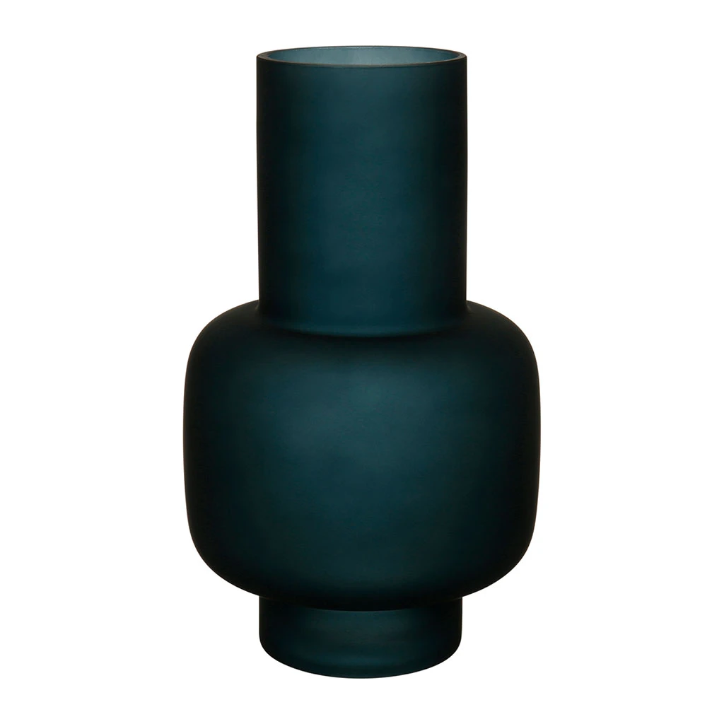 SEMA DESIGN Vase Mat Eterra Bleu D15xh25cm Verre 1 SEMA DESIGN Vase Mat Eterra Bleu D15xh25cm Verre